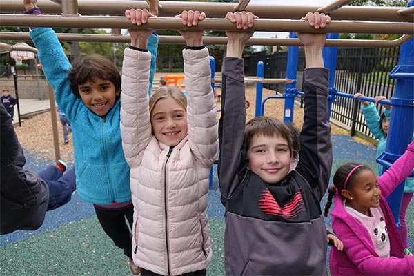 Kids playing after school